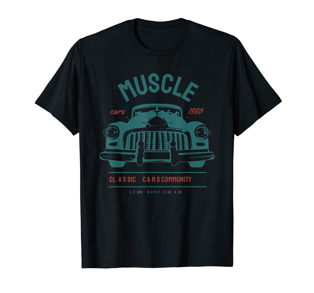 Car And American Muscle Car T-Shirt - Custom Art Print Unisex - T-Shirt, Sweatshirt, Hoodie