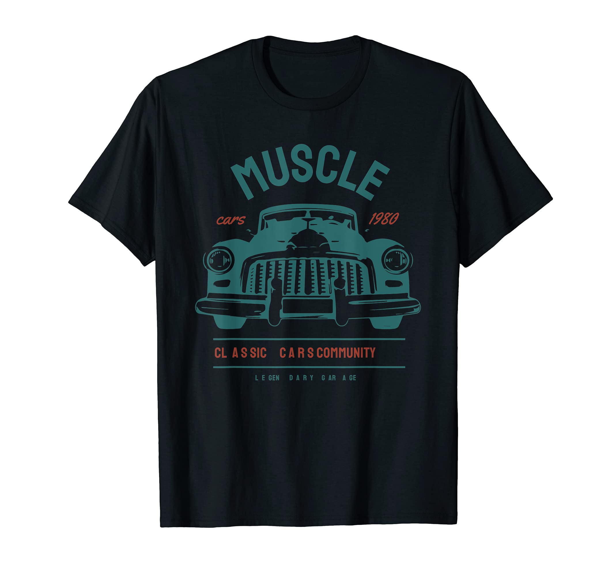 Car And American Muscle Car T-Shirt - Custom Art Print Unisex - T-Shirt, Sweatshirt, Hoodie