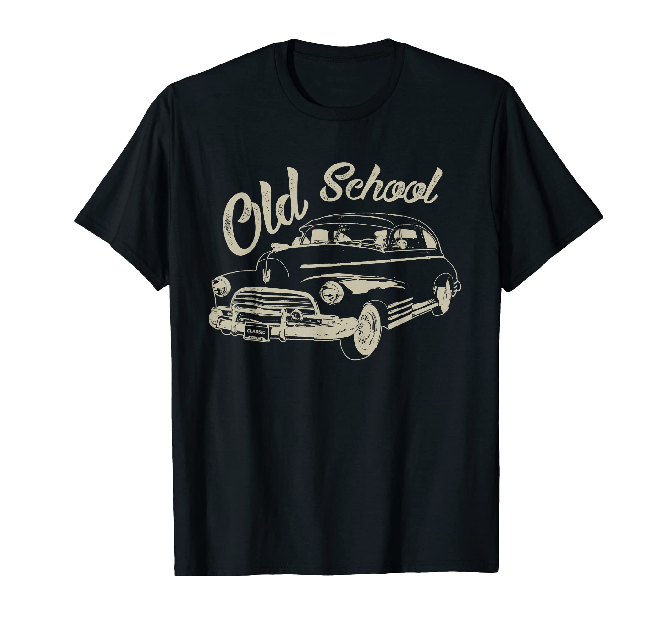 Car Distressed T-Shirt - Minimalist Print Men Women - T-Shirt, Sweatshirt, Hoodie