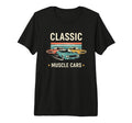 Muscle Car Art Car Car Tri Blend T-Shirt - Novelty Apparel Unisex - T-Shirt, Sweatshirt, Hoodie