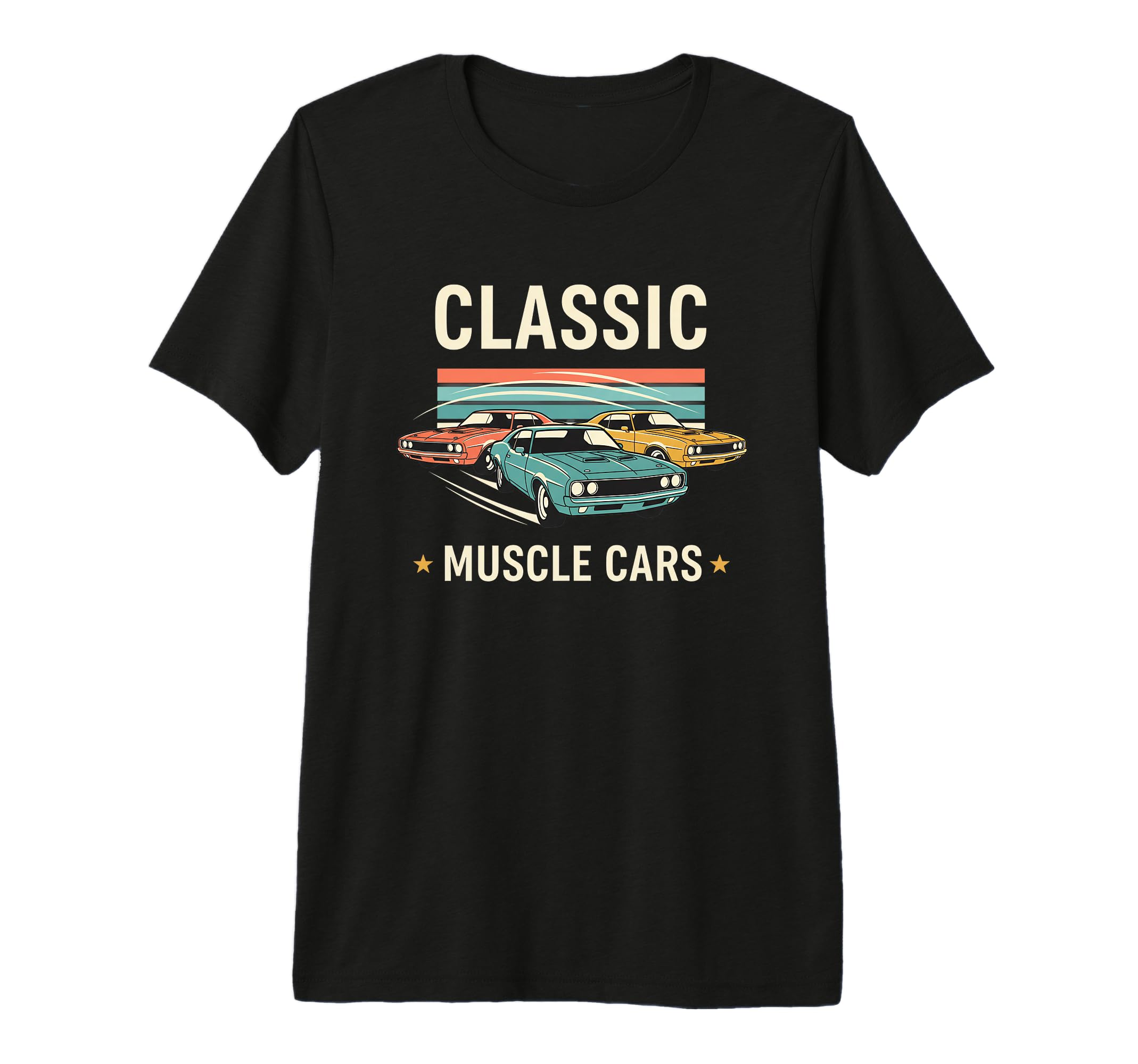 Muscle Car Art Car Car Tri Blend T-Shirt - Novelty Apparel Unisex - T-Shirt, Sweatshirt, Hoodie