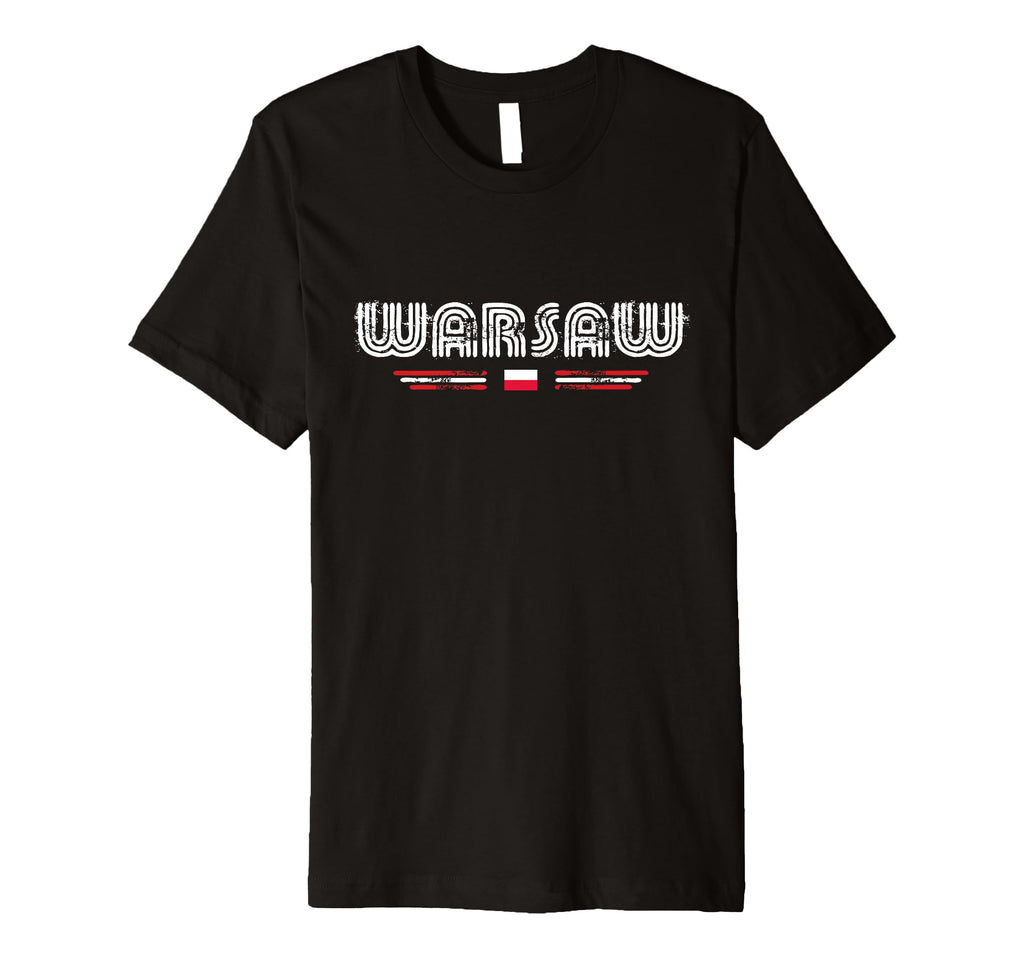 Warsaw Poland 70S 80S Type T-Shirt - Fun Novelty Design Men Women - T-Shirt, Sweatshirt, Hoodie