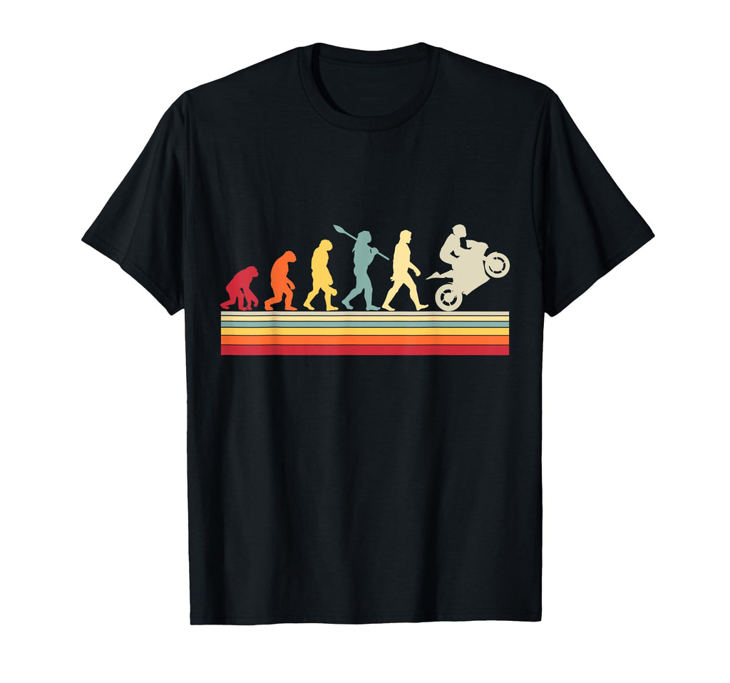 Motorcycle Evolution Biker Motorcyclist T-Shirt - Fun Novelty Design Unisex - T-Shirt, Sweatshirt, Hoodie
