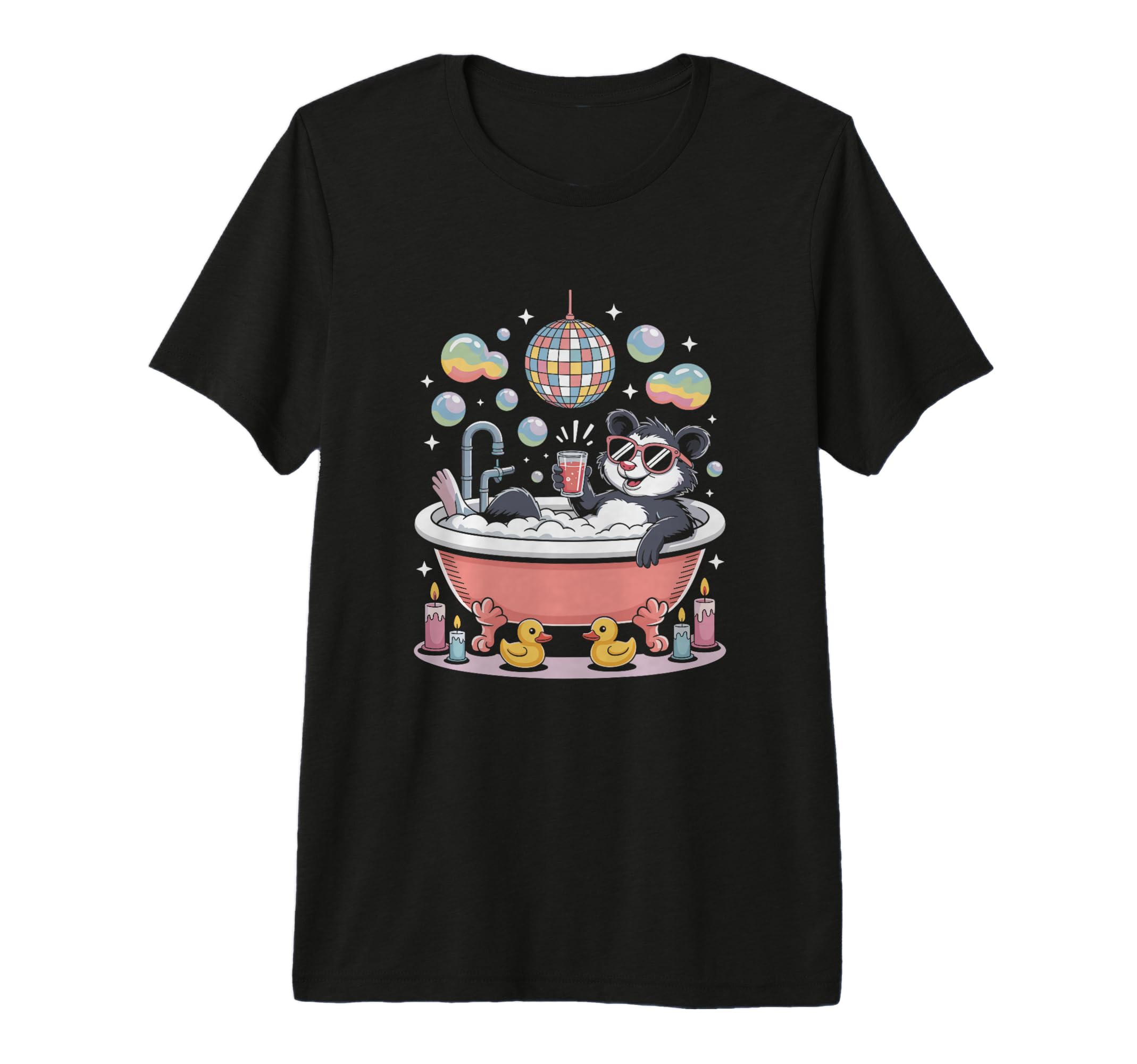 Chill Animal Disco Raccoon Fun Time T-Shirt - Custom Art Print Men Women - T-Shirt, Sweatshirt, Hoodie