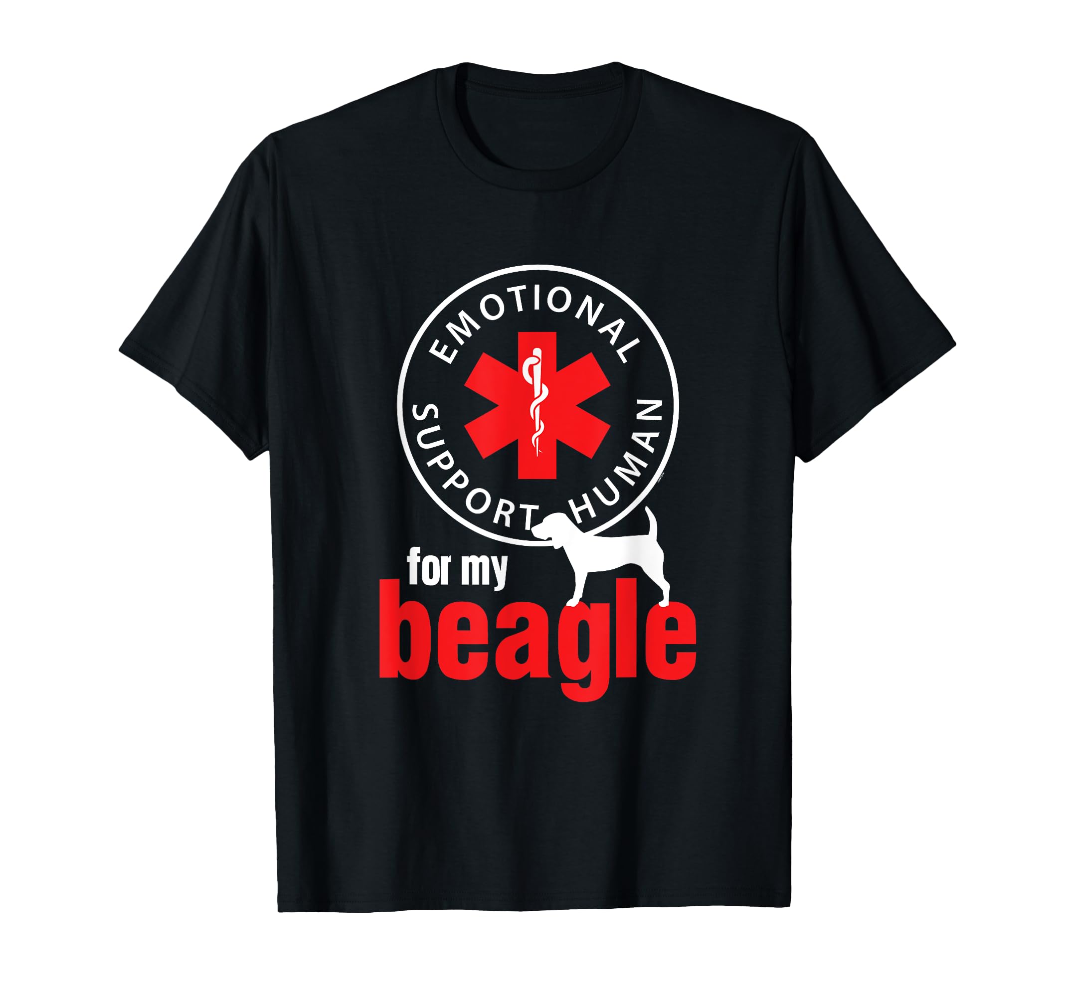 Emotional Support Human My Beagle T-Shirt - Streetwear Style for Adults - T-Shirt, Sweatshirt, Hoodie