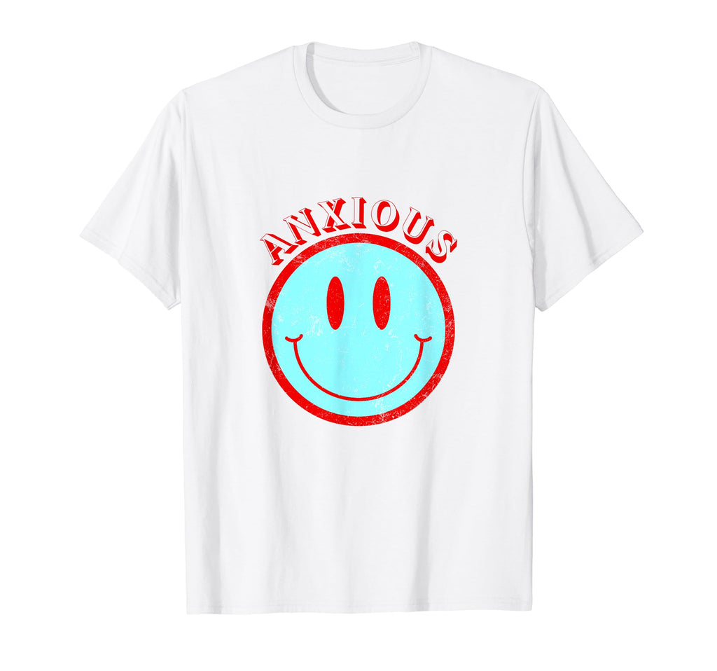 Funny Anxious Face Introverted T-Shirt - Trendy Graphic for Adults - T-Shirt, Sweatshirt, Hoodie