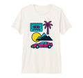 80S Synthwave Tri Blend T-Shirt - Trendy Graphic for Adults - T-Shirt, Sweatshirt, Hoodie