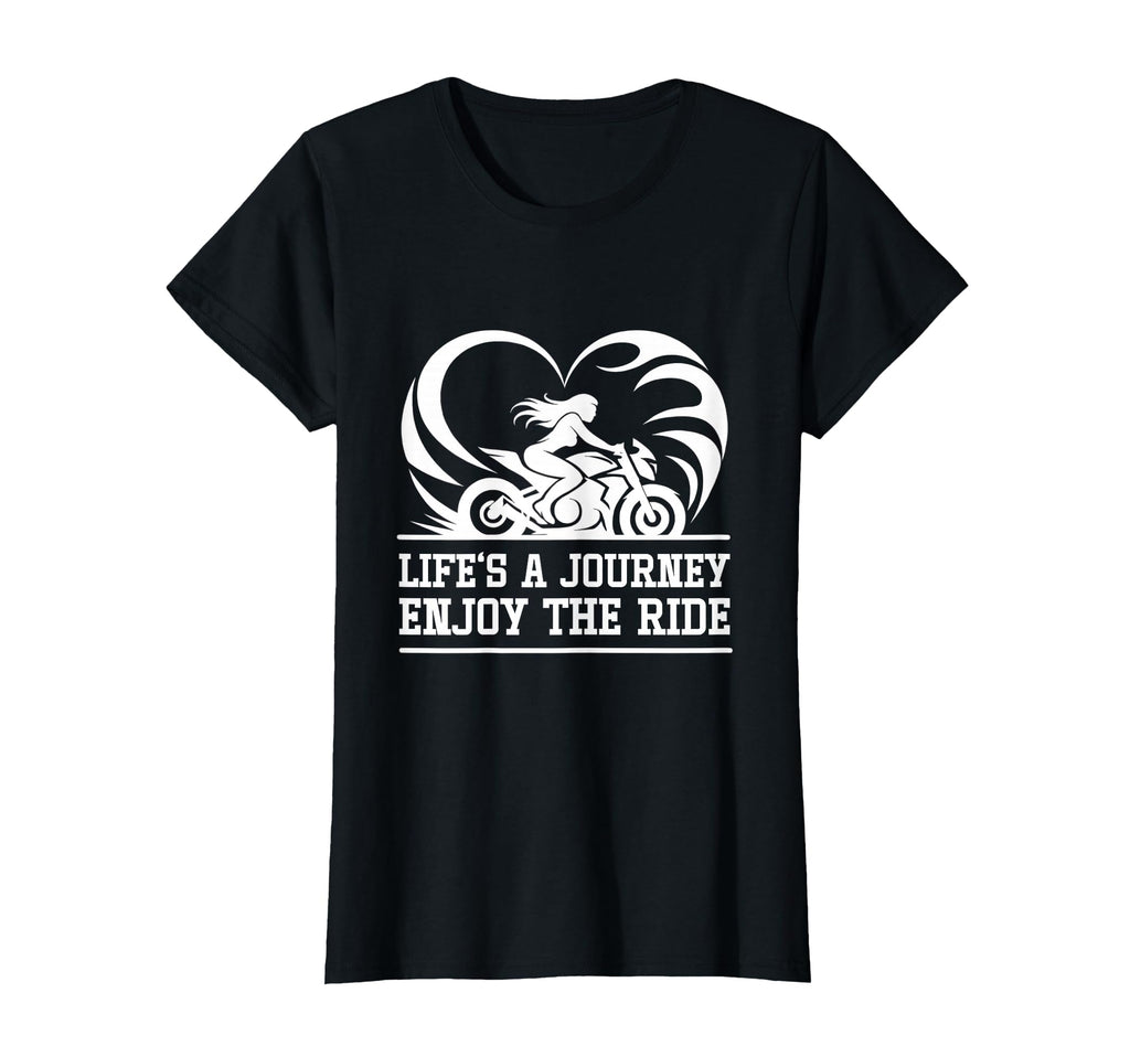 Lifes Journey Enjoy Ride Motorcycle T-Shirt - Unique Graphic Men Women - T-Shirt, Sweatshirt, Hoodie