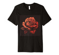 Floral Pattern Gift Flower Tattoo Red T-Shirt - Fun Novelty Design Unisex - T-Shirt, Sweatshirt, Hoodie