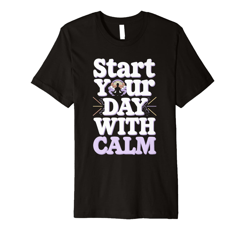 Morning Routine Peaceful Mornings Self T-Shirt - Trendy Graphic for Adults - T-Shirt, Sweatshirt, Hoodie