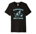 Screaming Is Self Care Possum Opossum T-Shirt - Graphic Print for Adults - T-Shirt, Sweatshirt, Hoodie