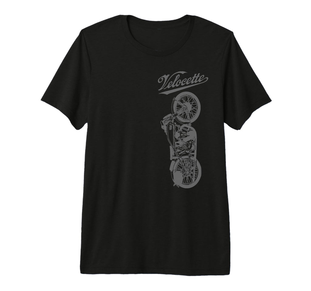 Vincent Velocette Motorcycle Tri Blend T-Shirt - Novelty Apparel for Adults - T-Shirt, Sweatshirt, Hoodie