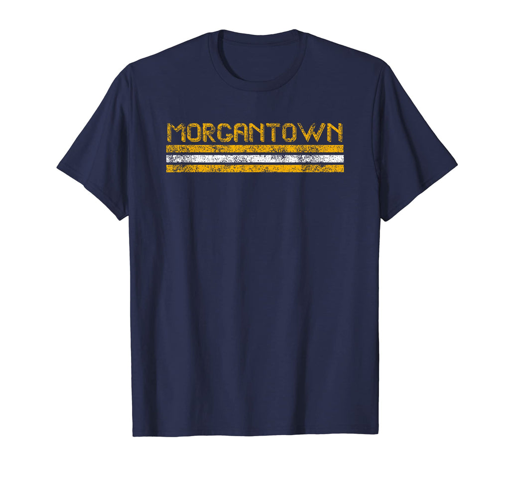 Morgantown West Virginia Weathered T-Shirt - Aesthetic Graphic Men Women - T-Shirt, Sweatshirt, Hoodie