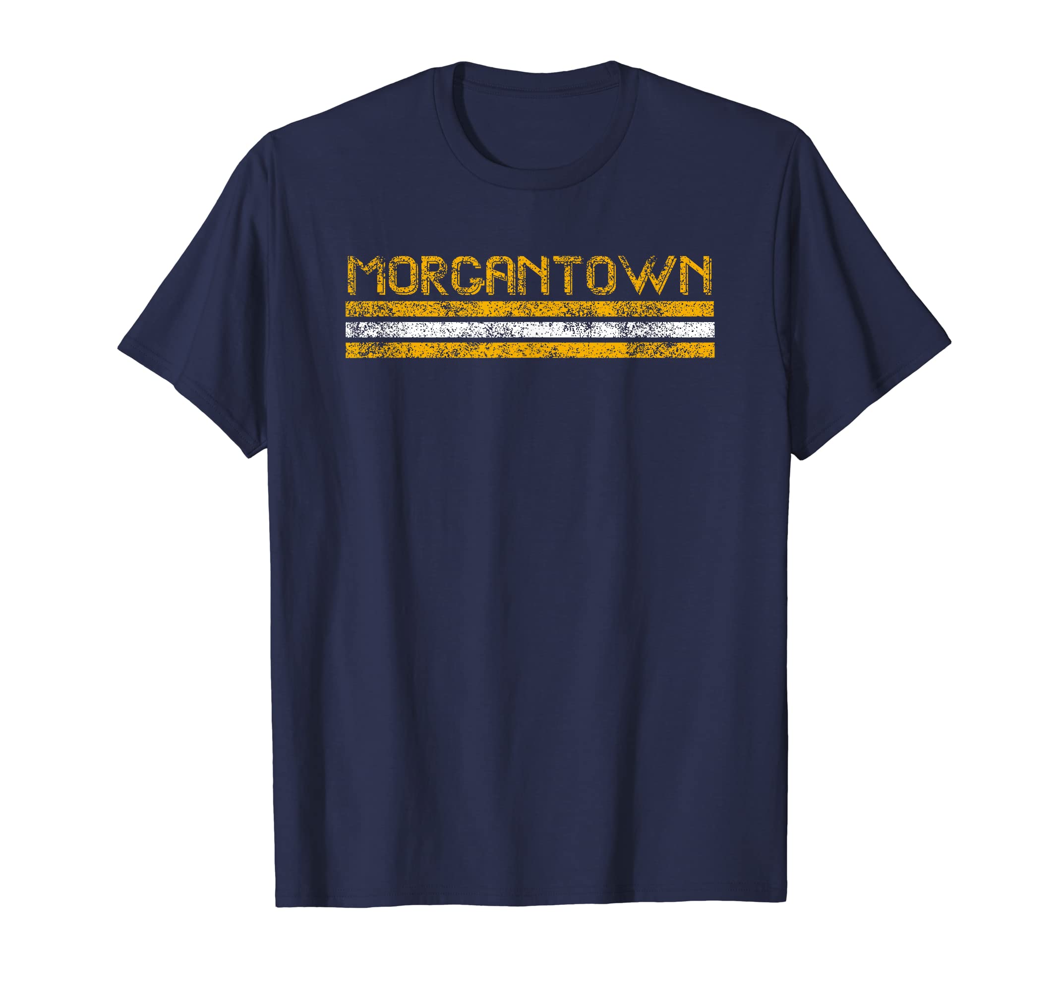 Morgantown West Virginia Weathered T-Shirt - Aesthetic Graphic Men Women - T-Shirt, Sweatshirt, Hoodie