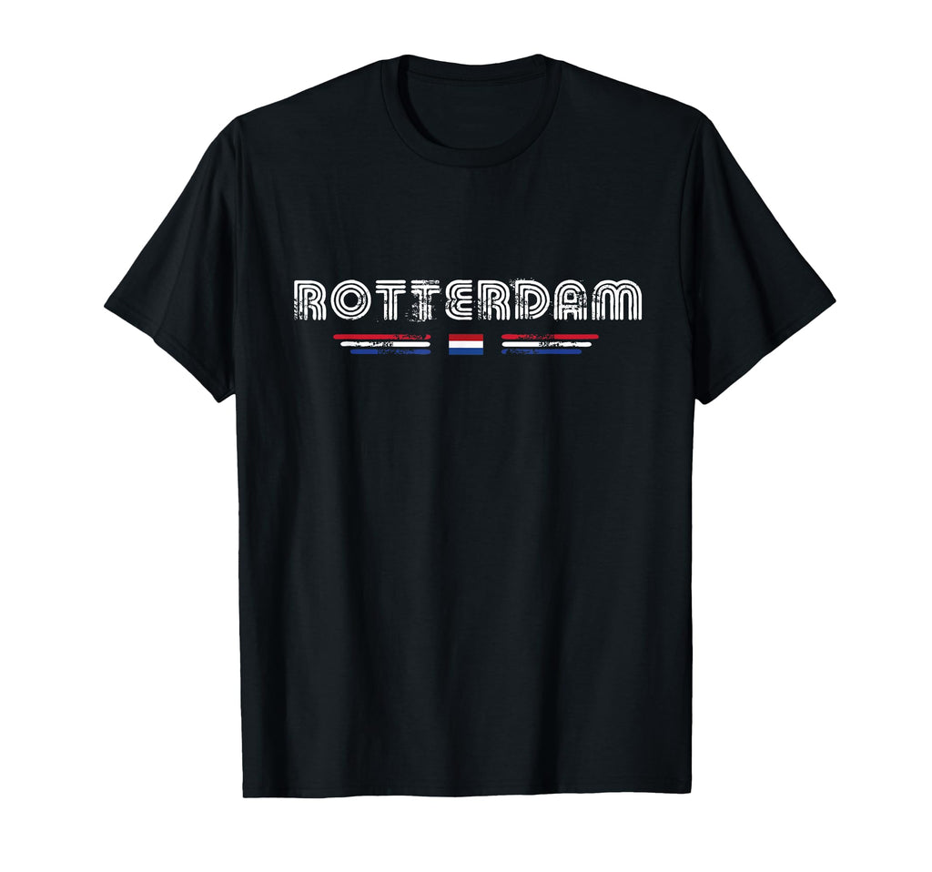 Rotterdam Netherlands 70S 80S Type T-Shirt - Graphic Print for Adults - T-Shirt, Sweatshirt, Hoodie