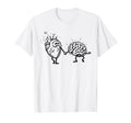 Mental Health Matters Brain Heart School T-Shirt - Trendy Graphic Unisex - T-Shirt, Sweatshirt, Hoodie