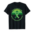 Green Ribbon Warrior Supporters Mental T-Shirt - Trendy Graphic Men Women - T-Shirt, Sweatshirt, Hoodie