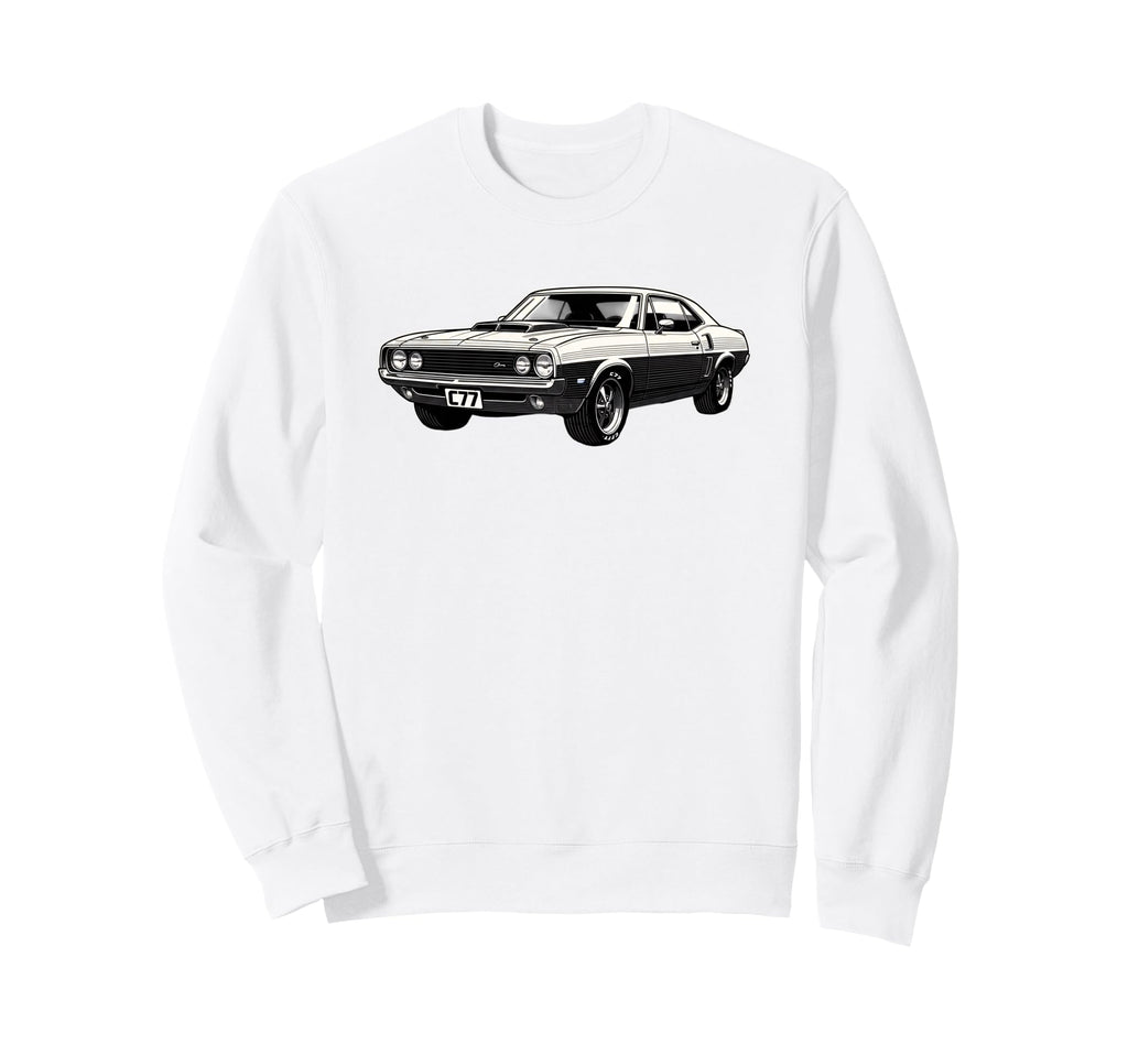 Muscle Car Illustration Car Sweatshirt - Streetwear Style Men Women - T-Shirt, Sweatshirt, Hoodie