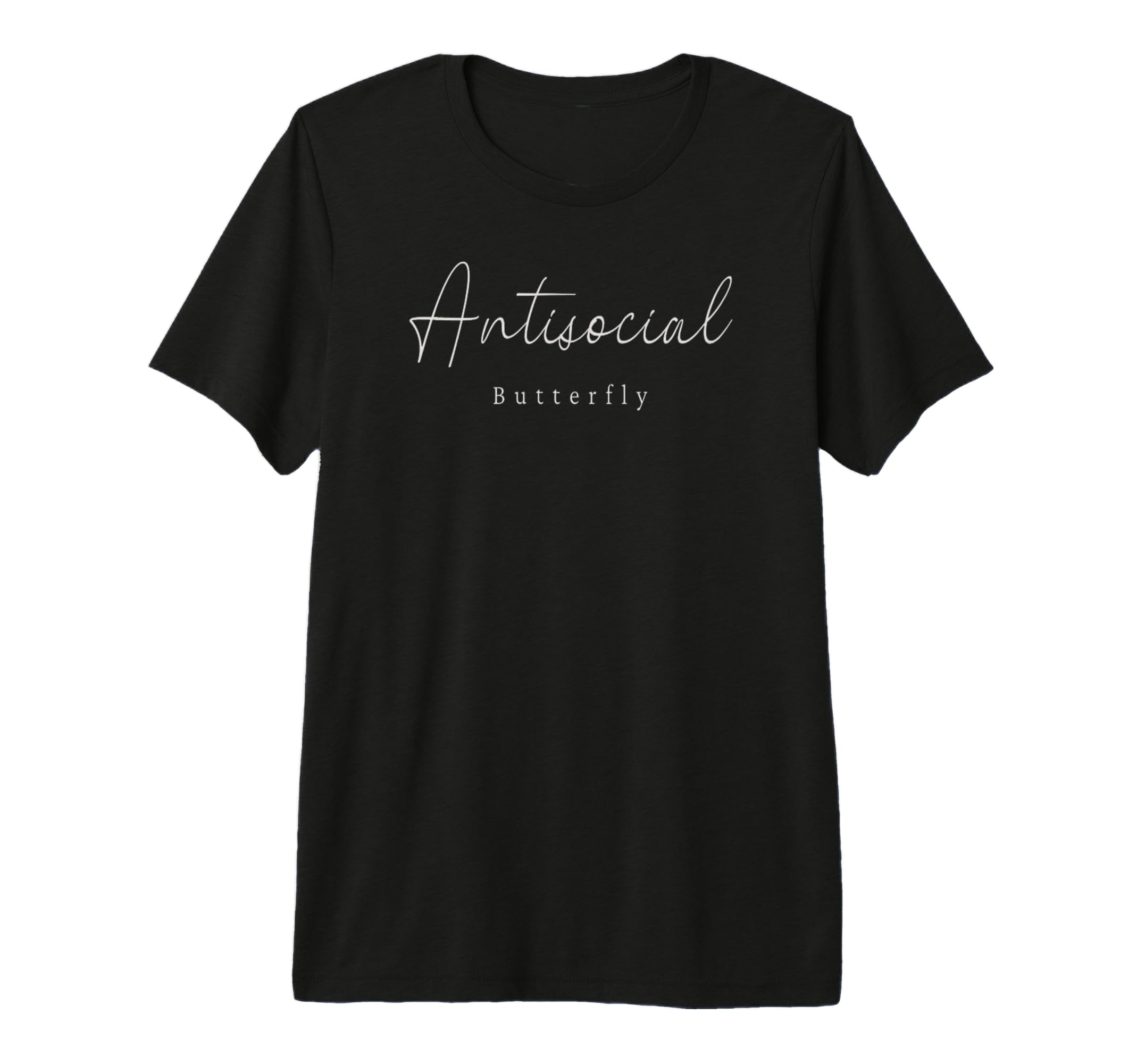 Antisocial Butterfly T-Shirt - Minimalist Print Unisex - T-Shirt, Sweatshirt, Hoodie