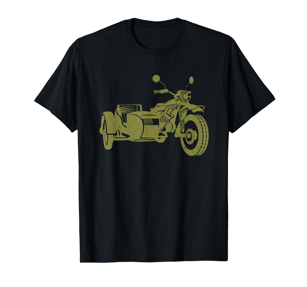 Sidecar Motorcycle 3 Wheel Motorbike T-Shirt - Fun Novelty Design Men Women - T-Shirt, Sweatshirt, Hoodie