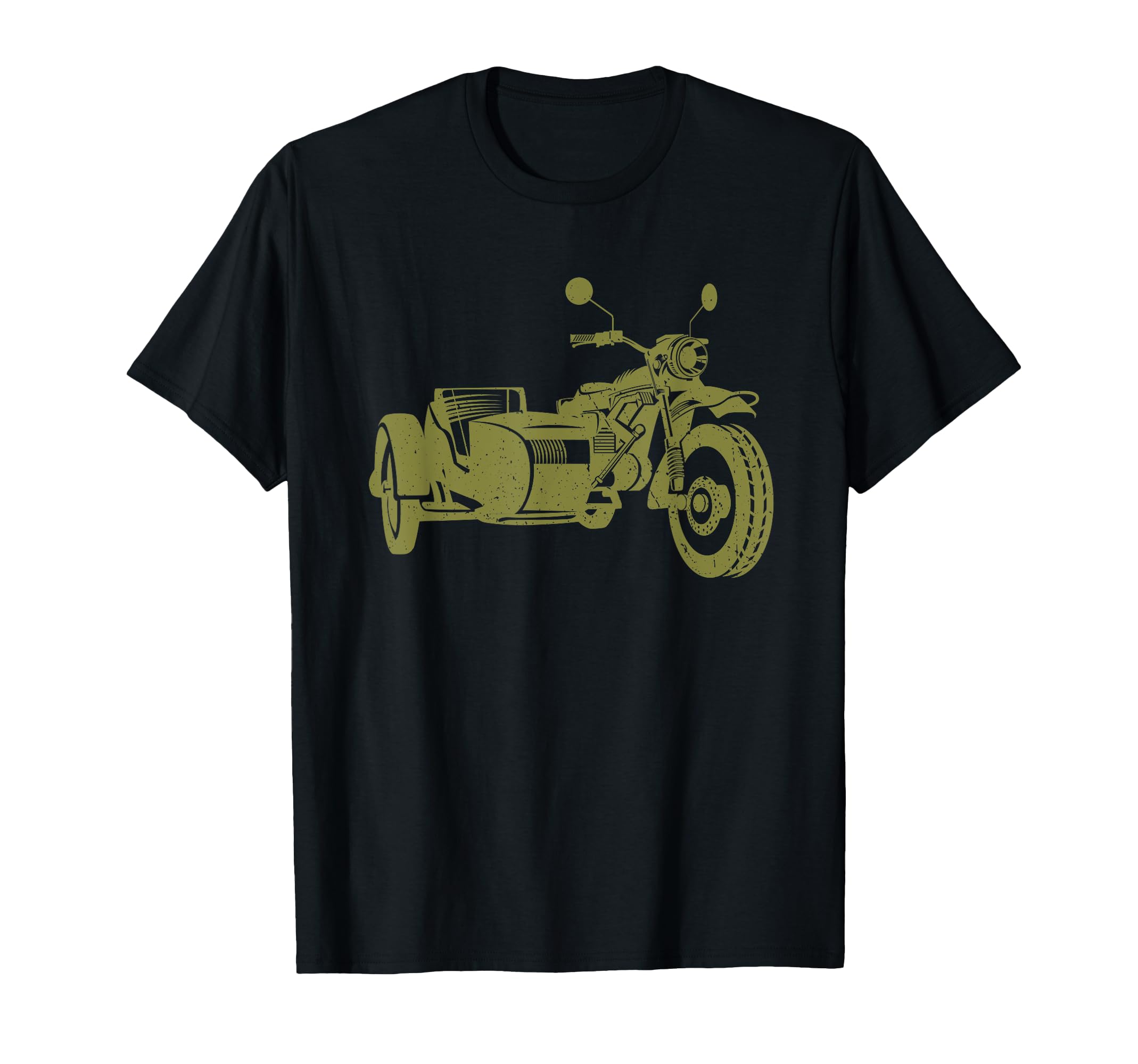Sidecar Motorcycle 3 Wheel Motorbike T-Shirt - Novelty Apparel Unisex - T-Shirt, Sweatshirt, Hoodie