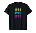 80S Neon Sign 1988 30Th Birthday Gift T-Shirt - Graphic Print Men Women - T-Shirt, Sweatshirt, Hoodie