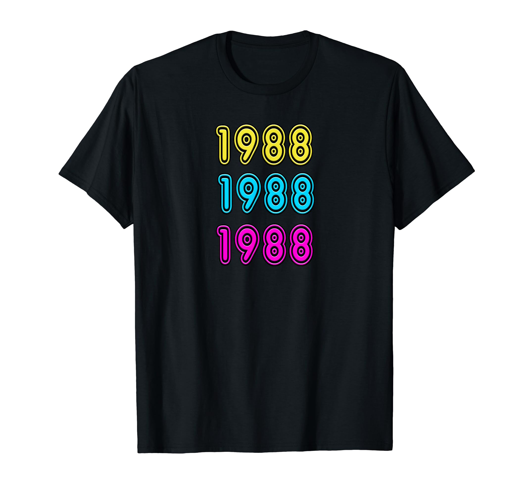 80S Neon Sign 1988 30Th Birthday Gift T-Shirt - Graphic Print Men Women - T-Shirt, Sweatshirt, Hoodie