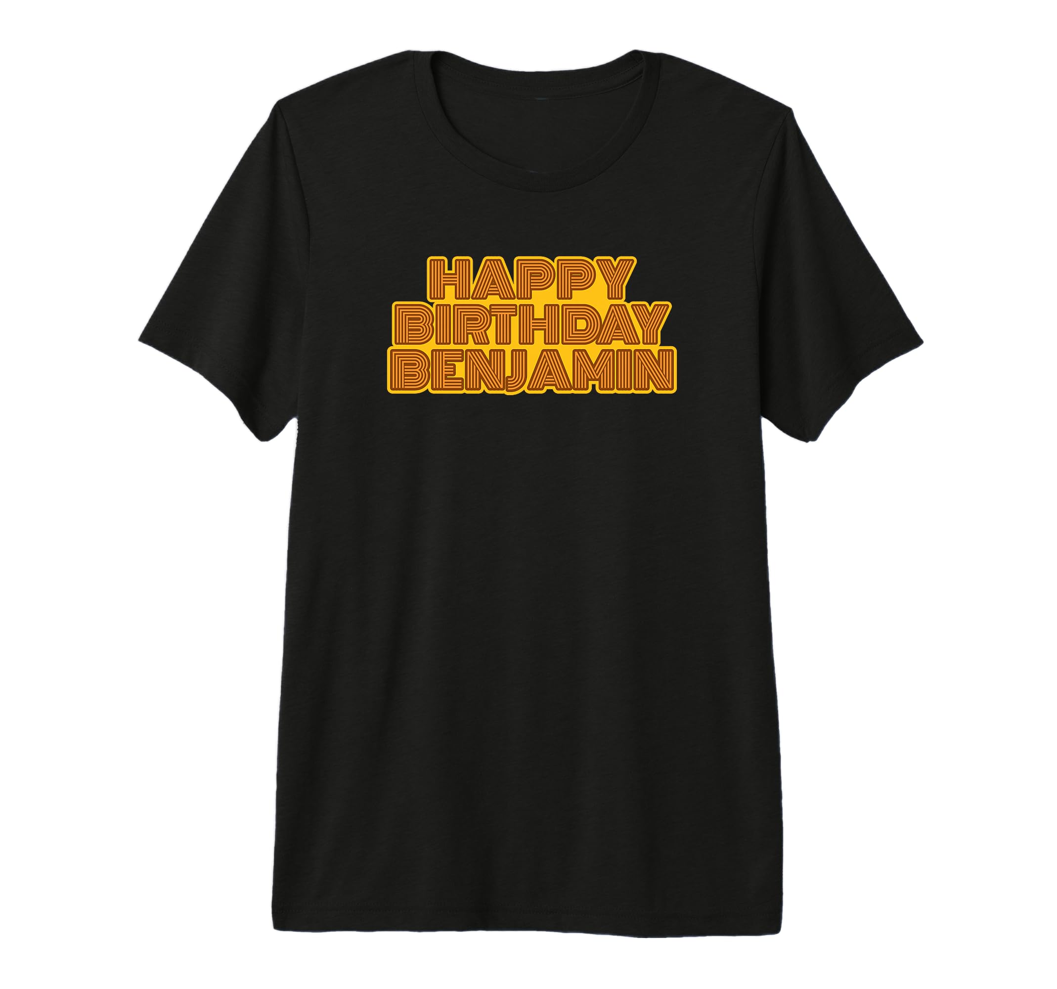Happy Birthday Benjamin Personalized T-Shirt - Custom Art Print for Adults - T-Shirt, Sweatshirt, Hoodie