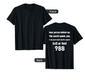 Person Behind Me Suicide Prevention T-Shirt - Minimalist Print for Adults - T-Shirt, Sweatshirt, Hoodie