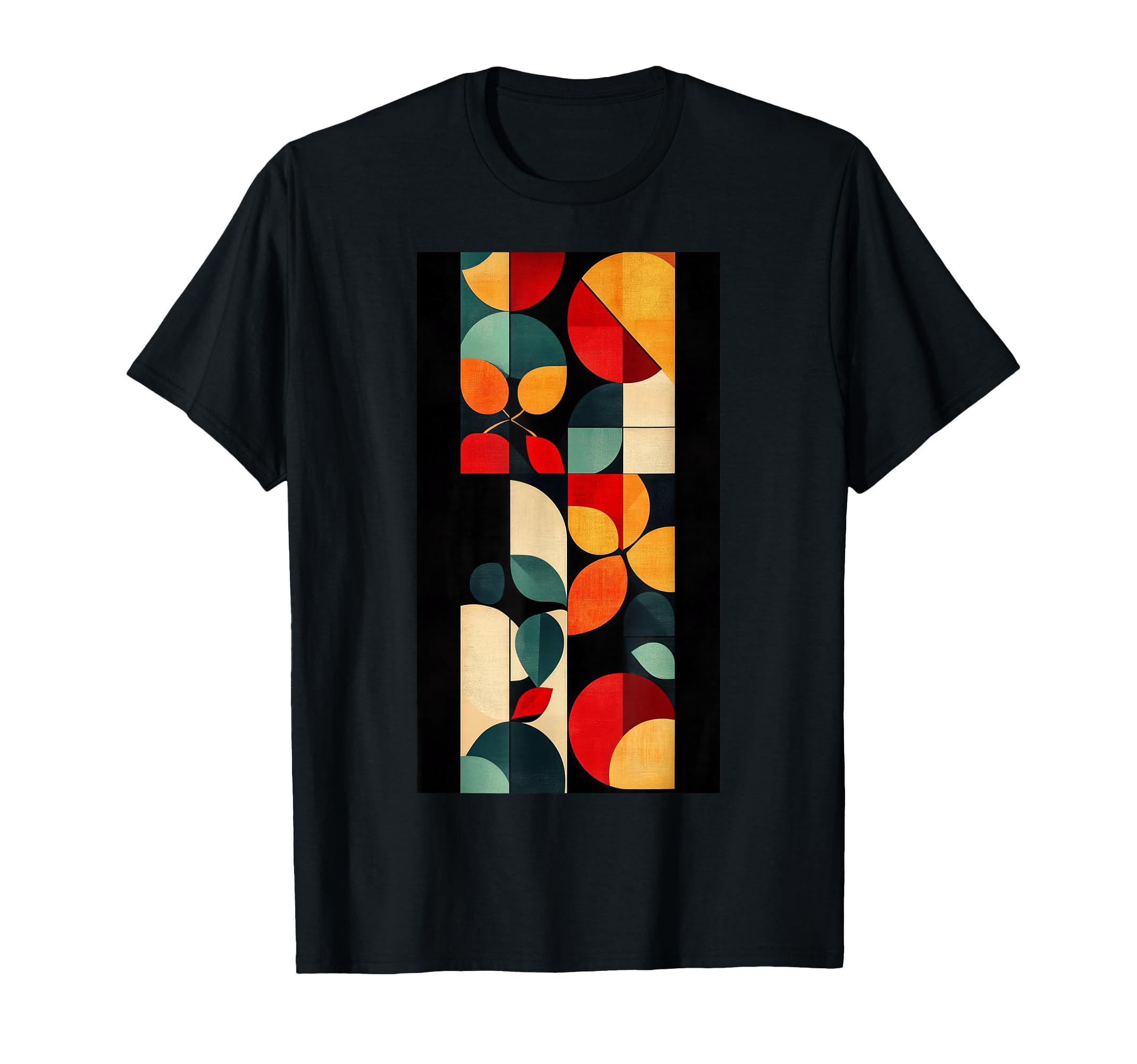 Geometric Pattern Abstract Floral Elements T-Shirt - Trendy Graphic Unisex - T-Shirt, Sweatshirt, Hoodie
