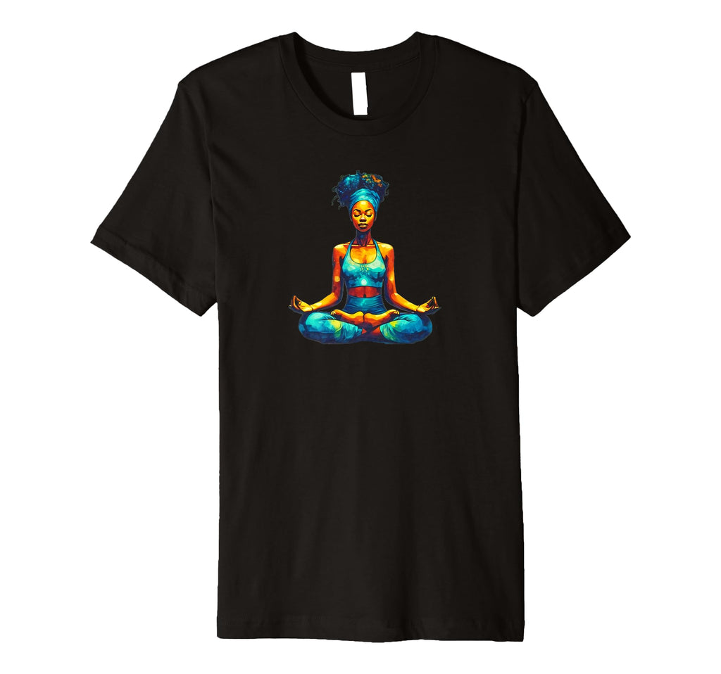 African Sister Meditation Self Care Yoga T-Shirt - Minimalist Print Unisex - T-Shirt, Sweatshirt, Hoodie