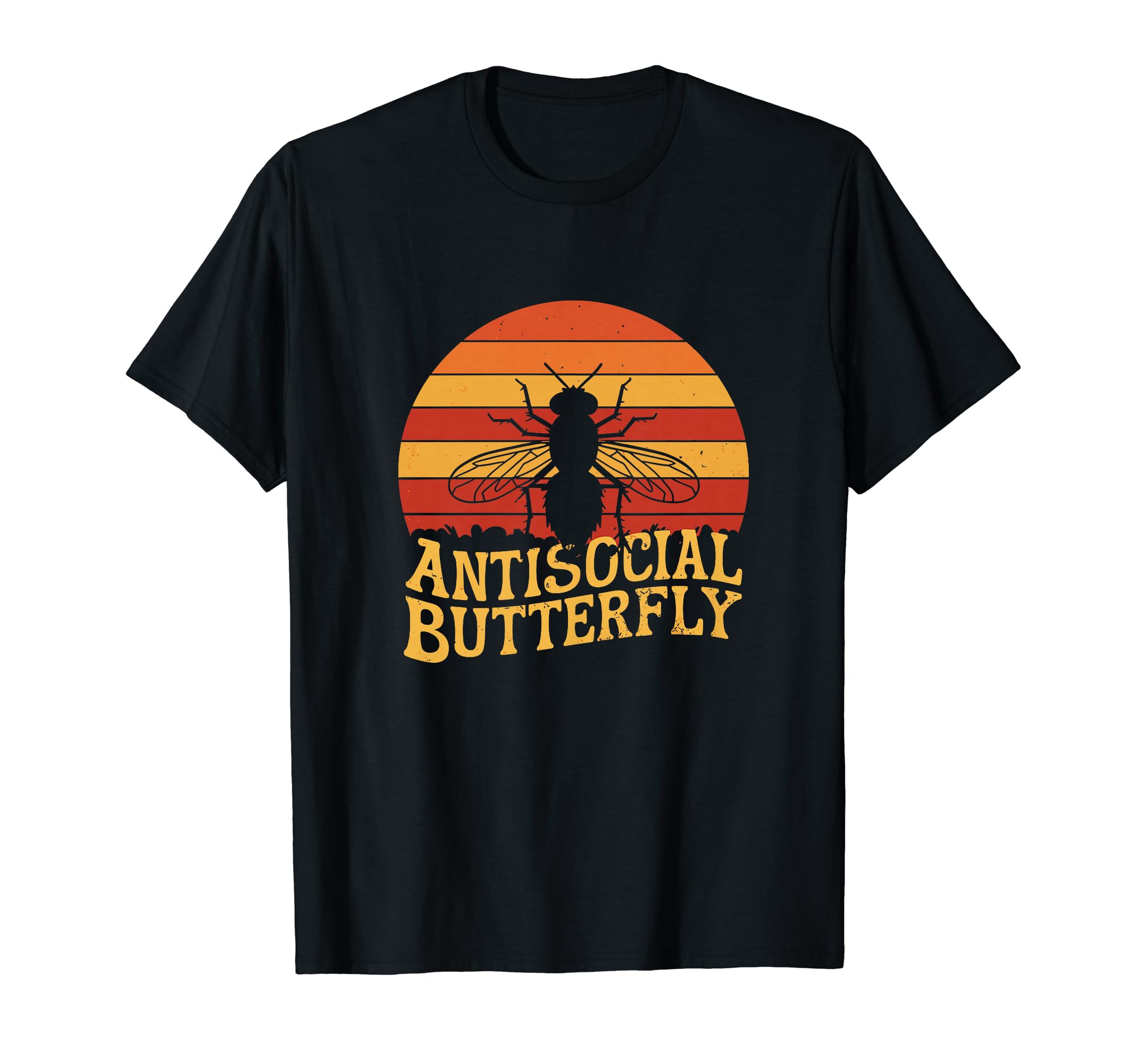 Antisocial Butterfly Housefly T-Shirt - Novelty Apparel for Adults - T-Shirt, Sweatshirt, Hoodie