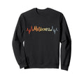 Motocross Heartbeat Motorcycle Sweatshirt - Casual Everyday Wear Unisex - T-Shirt, Sweatshirt, Hoodie