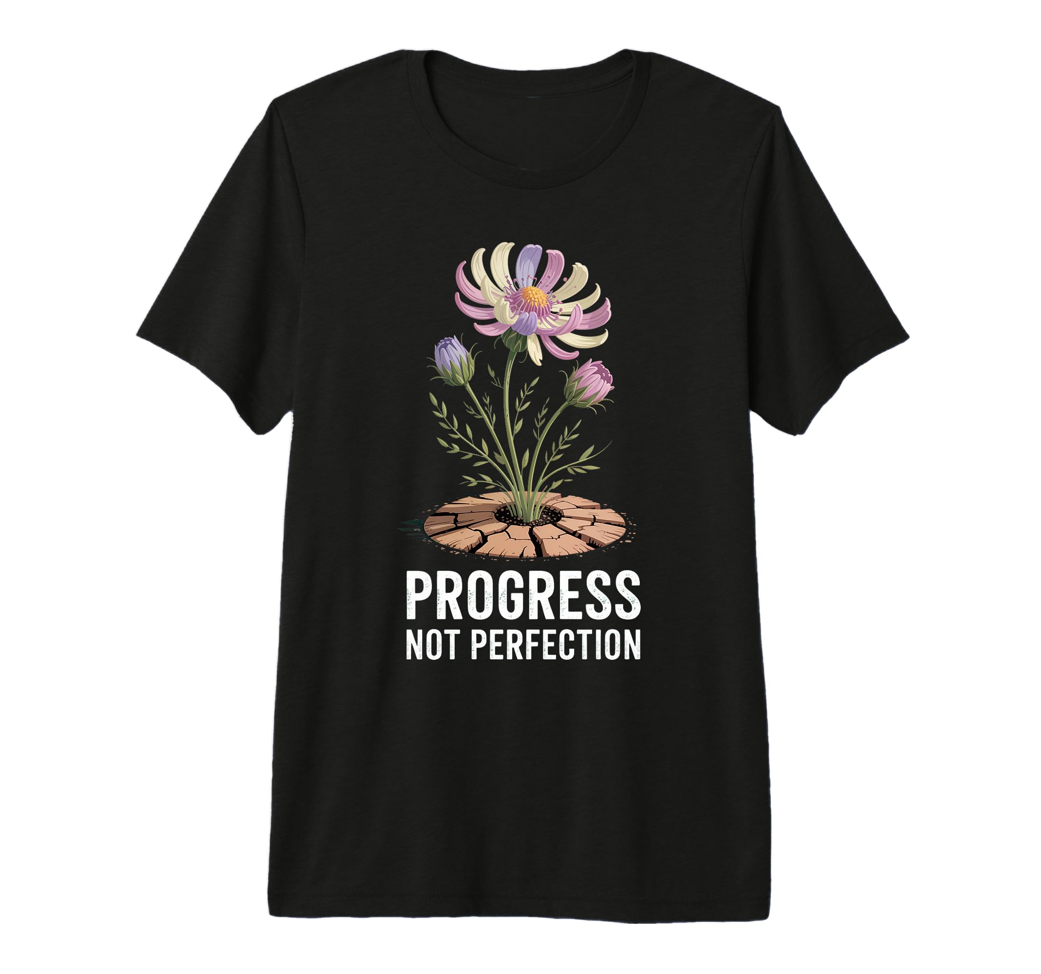 Progress Not Perfection Minimalist Growth T-Shirt - Graphic Print Unisex - T-Shirt, Sweatshirt, Hoodie