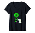 Womens Green Ribbon Mental Health T-Shirt - Unique Graphic Unisex - T-Shirt, Sweatshirt, Hoodie