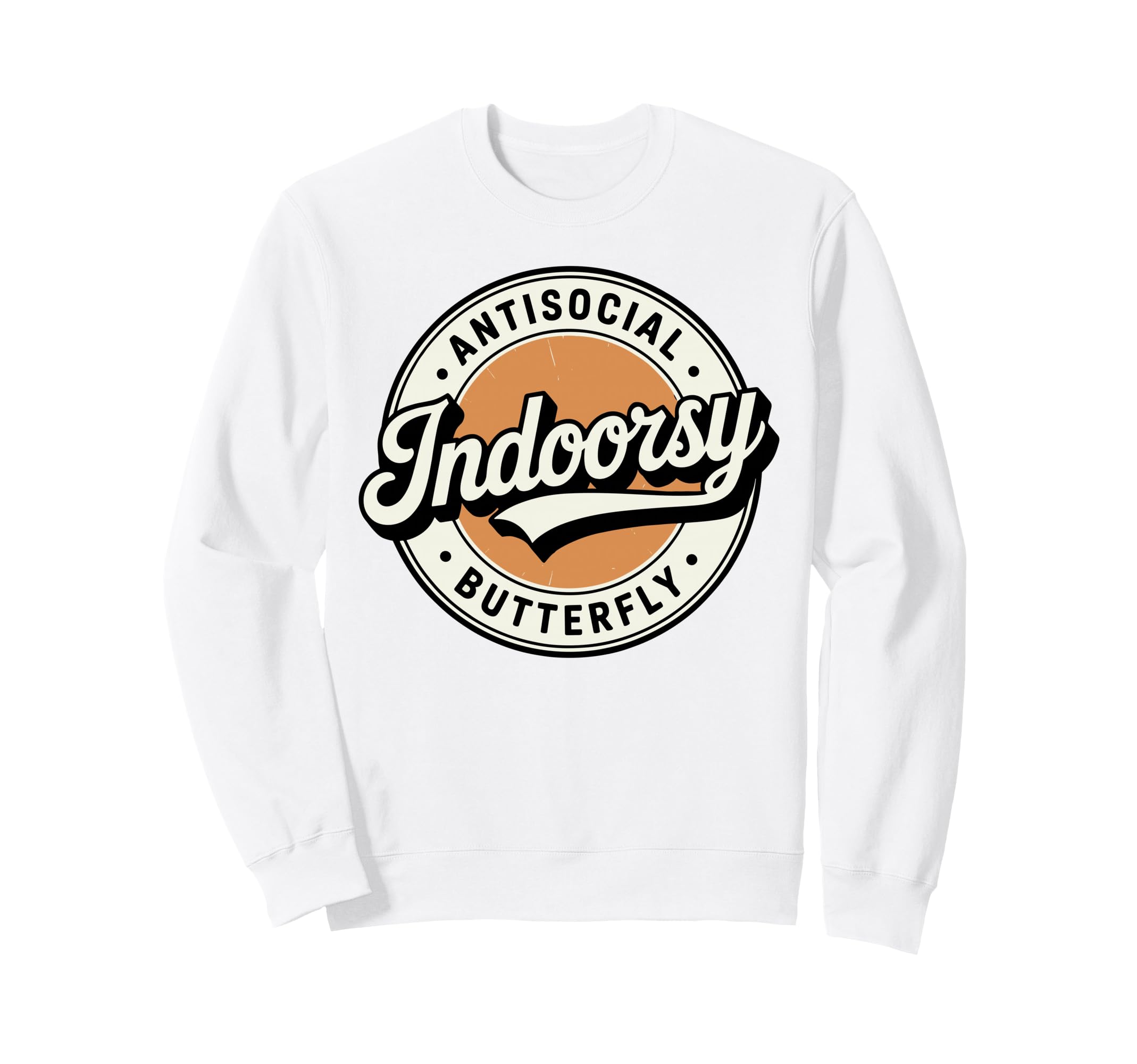 Badge Introvert Indoorsy Antisocial Sweatshirt - Minimalist Print Unisex - T-Shirt, Sweatshirt, Hoodie