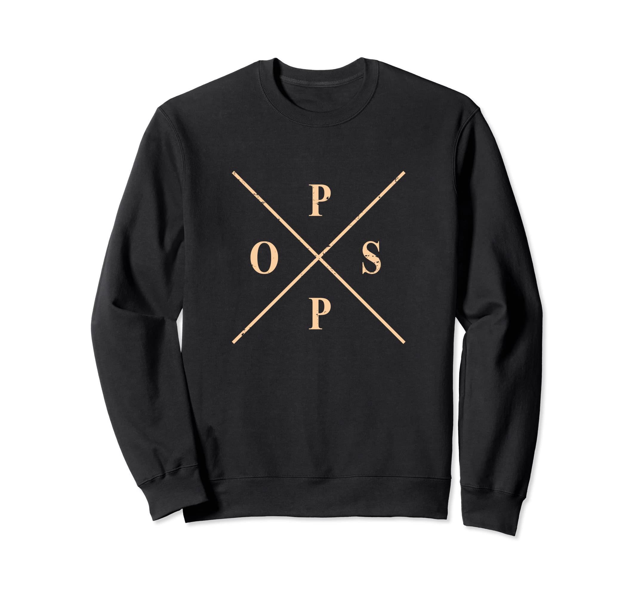 Paps Geometric Mens Fathers Day Sweatshirt - Aesthetic Graphic for Adults - T-Shirt, Sweatshirt, Hoodie