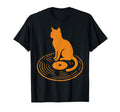 Cat Vinyl Record Music Lovers T-Shirt - Trendy Graphic Unisex - T-Shirt, Sweatshirt, Hoodie