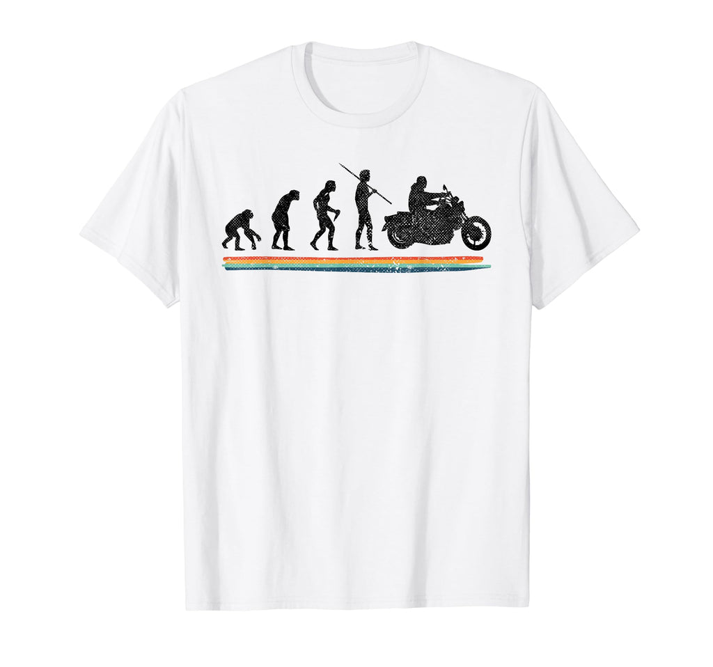 Evolution Custom Motorcycle Biker T-Shirt - Minimalist Print for Adults - T-Shirt, Sweatshirt, Hoodie