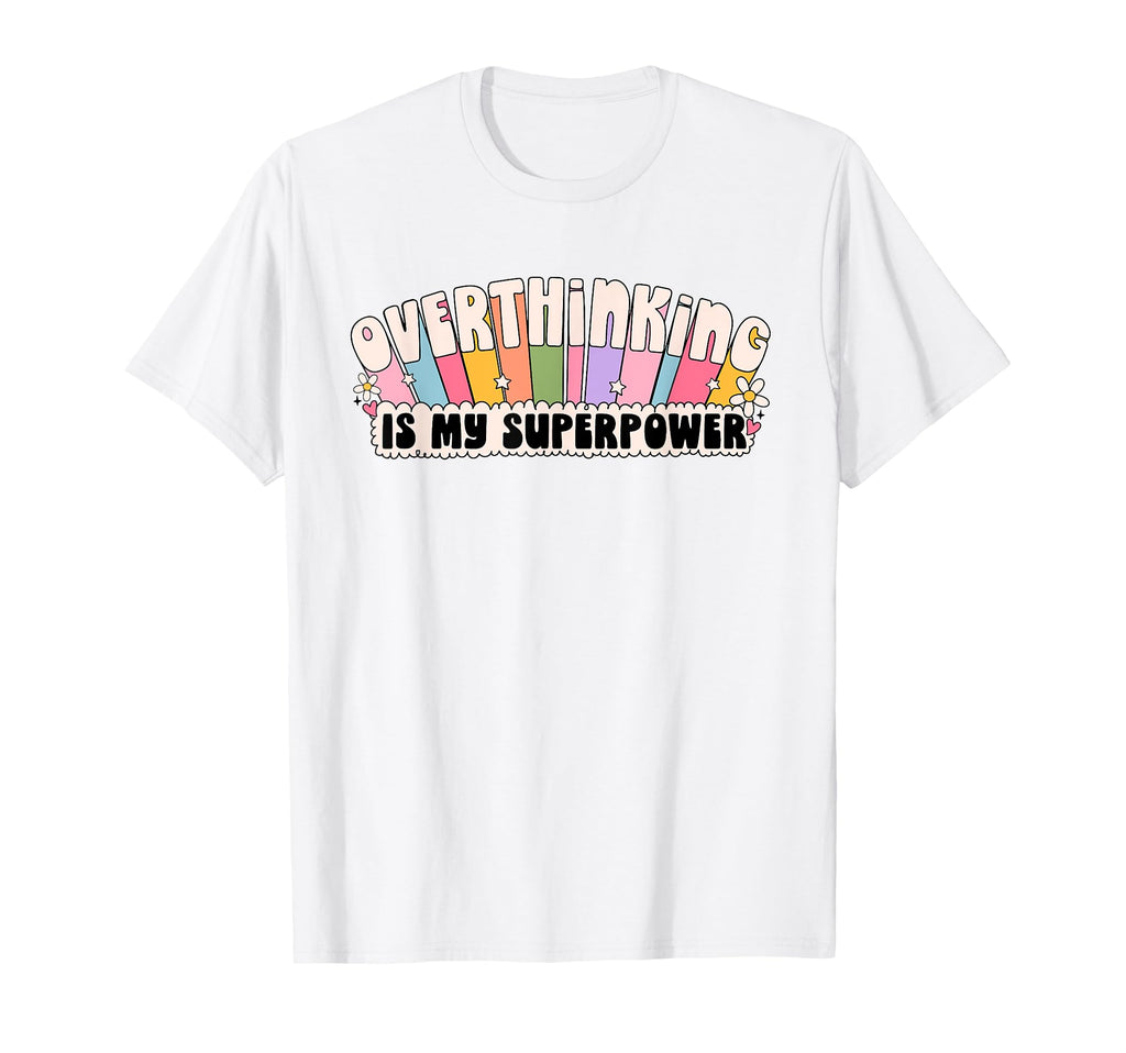 Mental Health Awareness Groovy T-Shirt - Novelty Apparel Unisex - T-Shirt, Sweatshirt, Hoodie