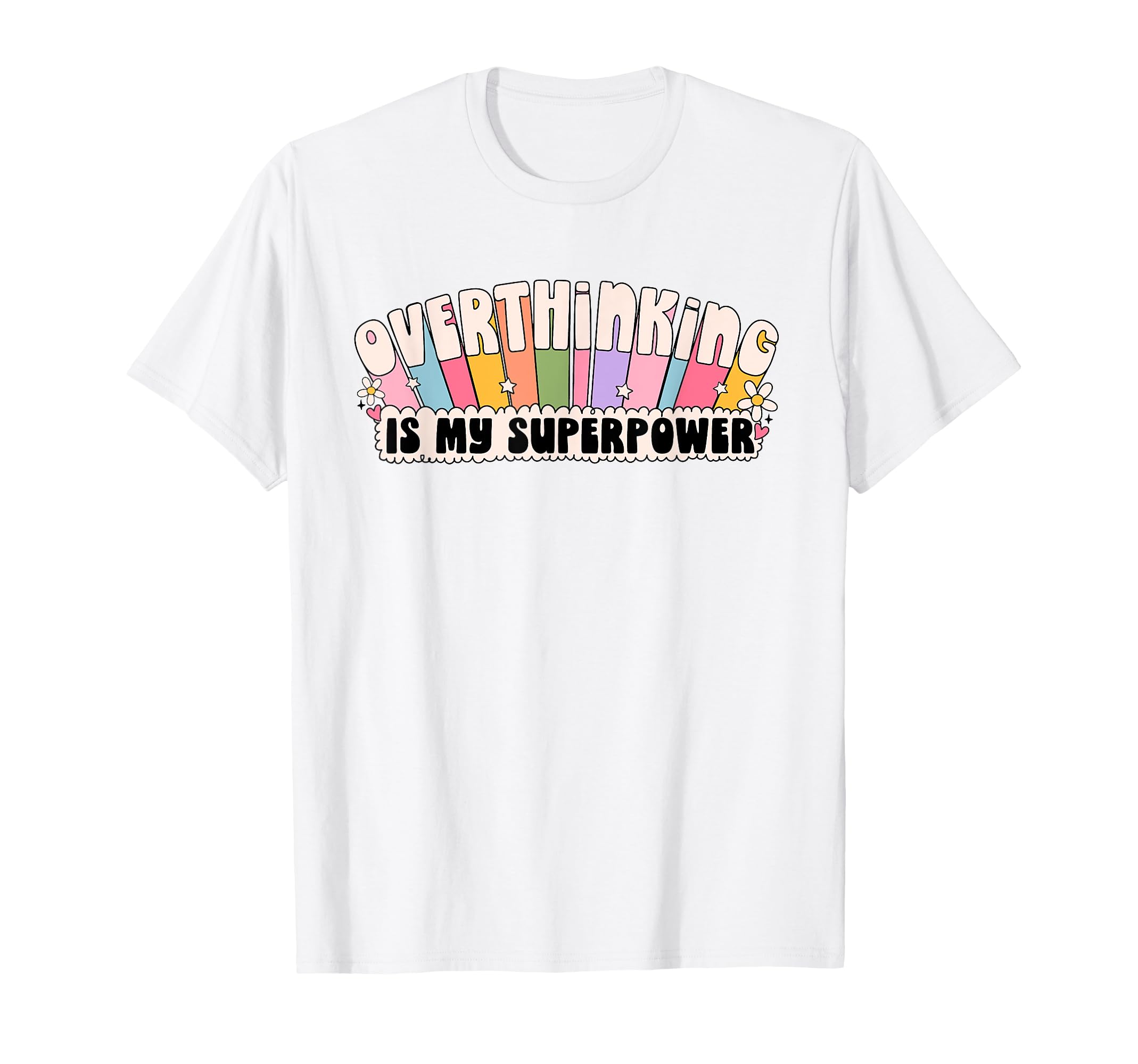 Mental Health Awareness Groovy T-Shirt - Novelty Apparel Unisex - T-Shirt, Sweatshirt, Hoodie