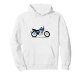 Blue Motorbike Hoodie - Fun Novelty Design Unisex - T-Shirt, Sweatshirt, Hoodie