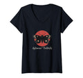 Womens Antisocial Butterfly V Neck T-Shirt - Fun Novelty Design Unisex - T-Shirt, Sweatshirt, Hoodie