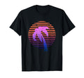 Outrun Vaporwave Aesthetic Palm T-Shirt - Fun Novelty Design Men Women - T-Shirt, Sweatshirt, Hoodie