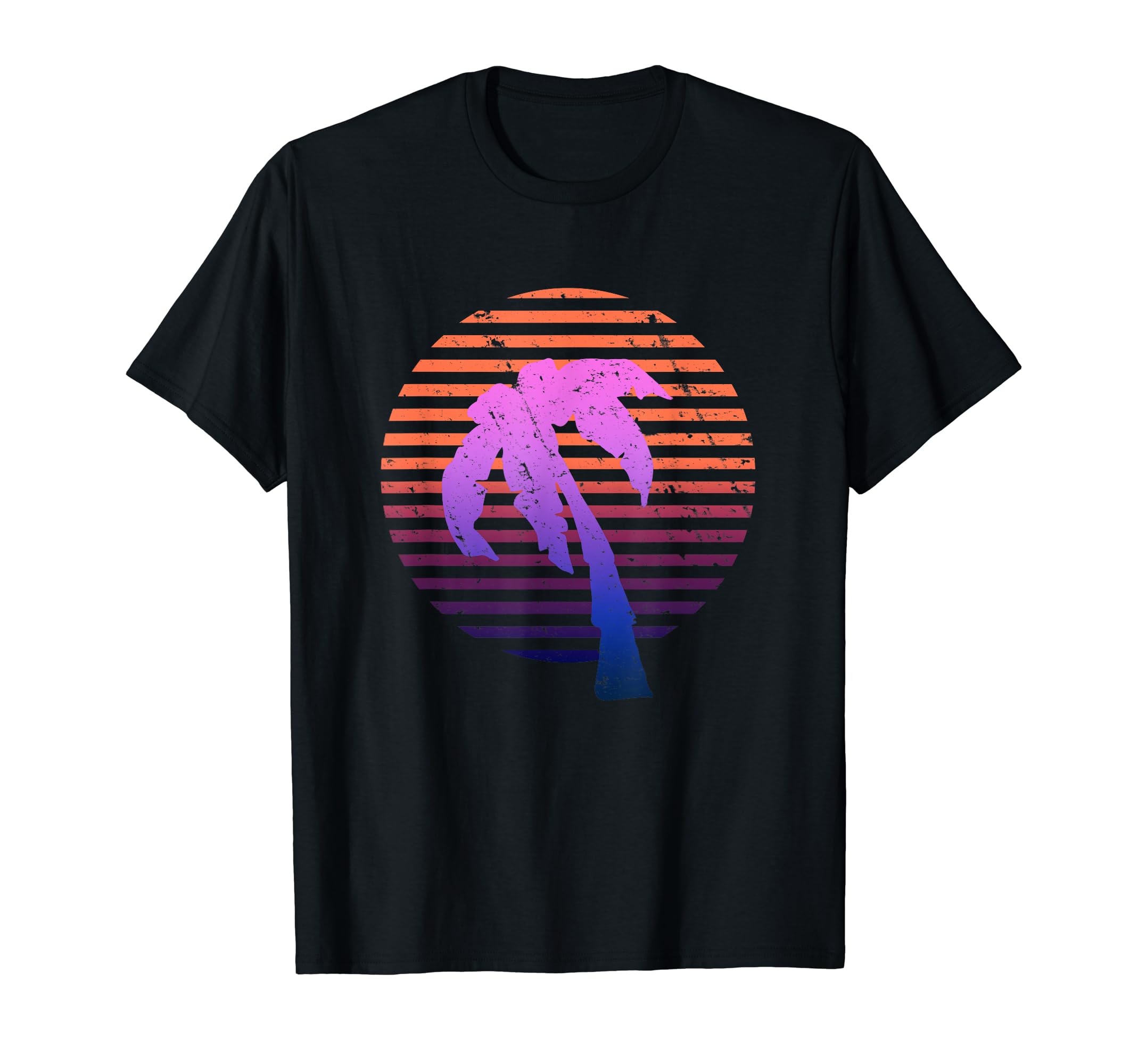 Outrun Vaporwave Aesthetic Palm T-Shirt - Fun Novelty Design Men Women - T-Shirt, Sweatshirt, Hoodie