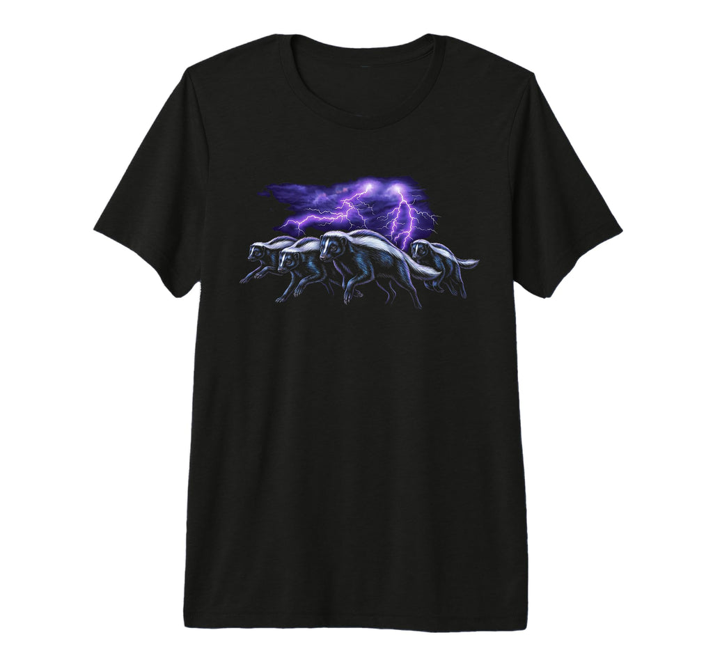 Skunk 90S Skunk Lover 80S Skunk Tri Blend T-Shirt - Novelty Apparel Unisex - T-Shirt, Sweatshirt, Hoodie