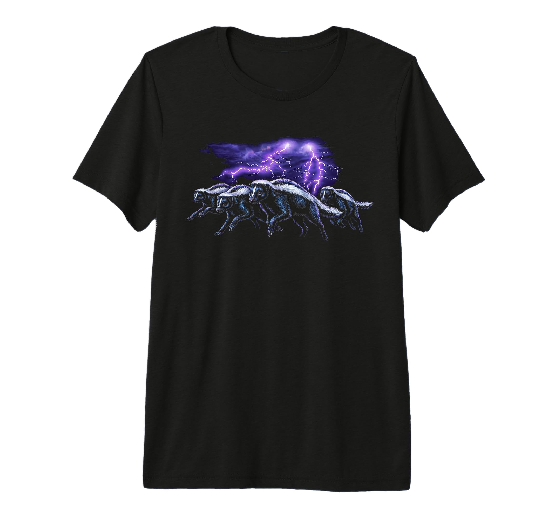 Skunk 90S Skunk Lover 80S Skunk Tri Blend T-Shirt - Novelty Apparel Unisex - T-Shirt, Sweatshirt, Hoodie