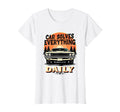 Car Solves Everything Daily Automotive T-Shirt - Minimalist Print Men Women - T-Shirt, Sweatshirt, Hoodie