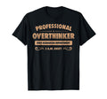 Professional Overthinker Fake T-Shirt - Streetwear Style for Adults - T-Shirt, Sweatshirt, Hoodie