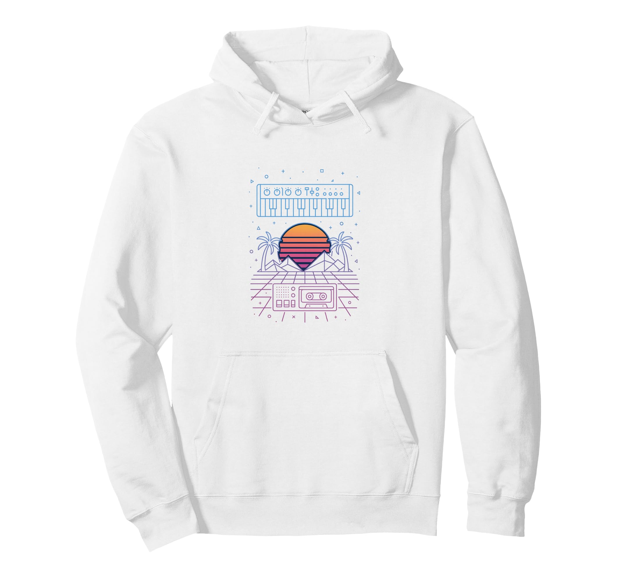 80S Synthwave Hoodie - Streetwear Style Unisex - T-Shirt, Sweatshirt, Hoodie